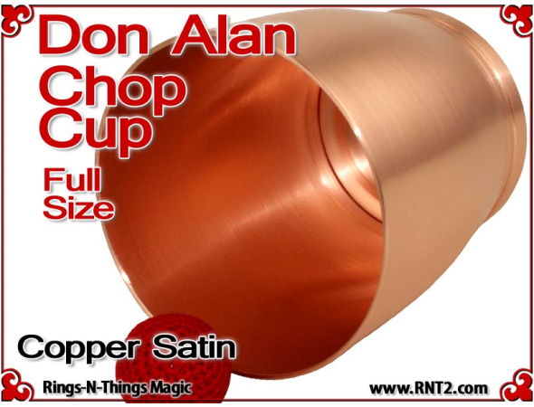 Don Alan Full Size Chop Cup | Copper | Satin Finish 3