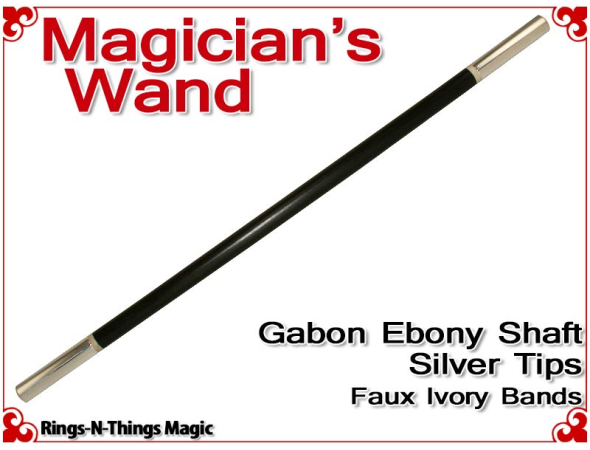 Magicians Wand | Ebony & Silver