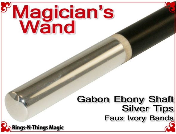 Magicians Wand | Ebony & Silver