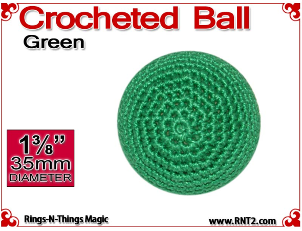 Green Crochet Ball | 1 3/8 Inch