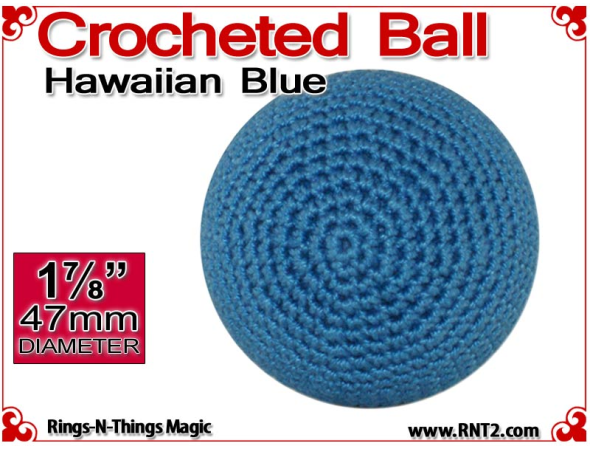 Hawaiian Blue Crochet Ball | 1 7/8 Inch (47mm)