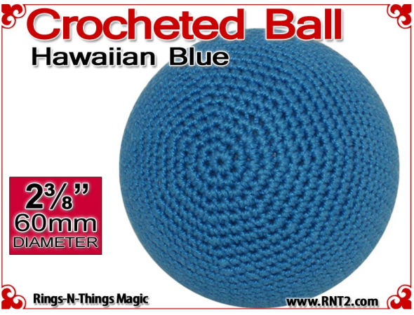 Hawaiian Blue Crochet Ball | 2 3/8 Inch (60mm)