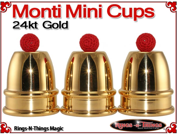 Monti Mini Cups | Brass | 24kt Gold
