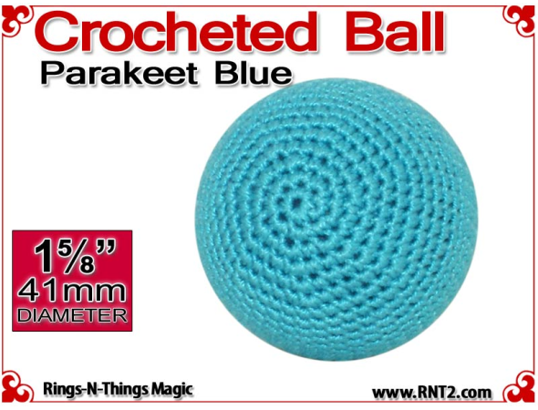 Parakeet Blue Crochet Ball | 1 5/8 Inch (41mm)