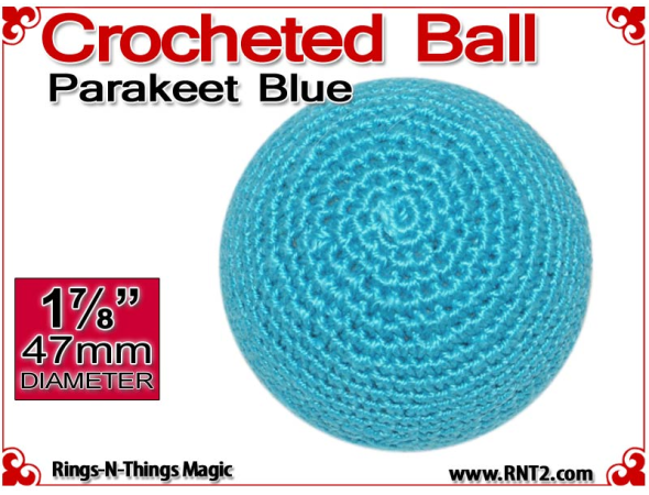 Parakeet Blue Crochet Ball | 1 7/8 Inch (47mm)