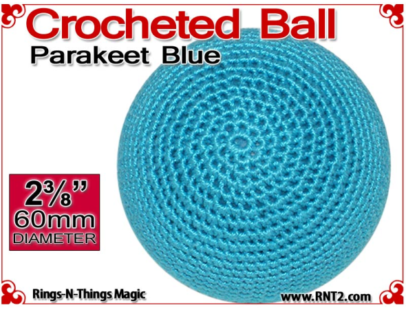 Parakeet Blue Crochet Ball | 2 3/8 Inch (60mm)