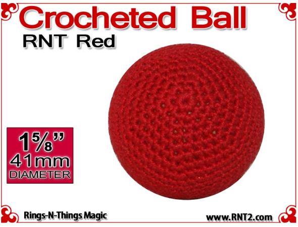 RNT Red Crochet Ball | 1 5/8 Inch (41mm)