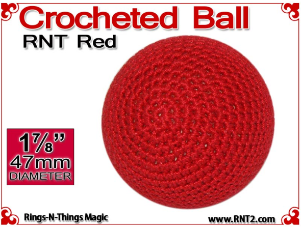 RNT Red Crochet Ball | 1 7/8 Inch (47mm)