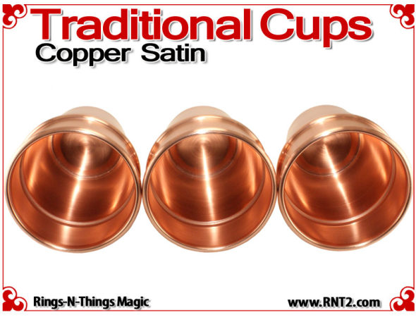 Traditional Tapered Cups | Copper | Satin Finish 5