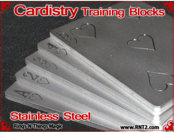 Cardistry Training Blocks | Stainless Steel 2