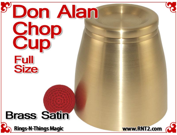 Don Alan Full Size Chop Cup | Brass | Satin Finish 3