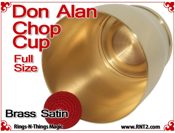 Don Alan Full Size Chop Cup | Brass | Satin Finish 4