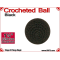 Black Crochet Ball | 1 1/8 Inch (28mm)