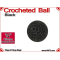 Black Crochet Ball | 3/4 Inch (19mm)