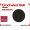 Black Crochet Ball | 1 1/8 Inch (28mm) | Magnetic