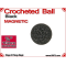 Black Crochet Ball | 5/8 Inch | Magnetic