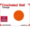 Orange Crochet Ball | 3/4 Inch (19mm)