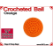 Orange Crochet Ball | 7/8 Inch (22mm)