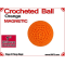 Orange Crochet Ball | 1 Inch (25mm) | Magnetic