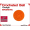 Orange Crochet Ball | 7/8 Inch (22mm) | Magnetic