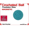 Parakeet Blue Crochet Ball | 3/4 Inch (19mm) | Magnetic