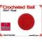 RNT Red Crochet Ball | 1 Inch (25mm)