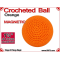 Orange Crochet Ball | 1 5/8 Inch (41mm) | Magnetic