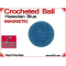 Hawaiian Blue Crochet Ball | 1 Inch (25mm) | Magnetic