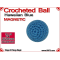 Hawaiian Blue Crochet Ball | 7/8 Inch (22mm) | Magnetic