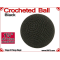 Black Crochet Ball | 1 7/8 Inch (47mm)