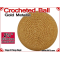 Gold Metallic Crochet Ball | 2 3/8 Inch (60mm)