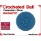 Hawaiian Blue Crochet Ball | 1 3/8 Inch (35mm) | Magnetic