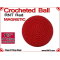 RNT Red Crochet Ball | 1 5/8 Inch (41mm) | Magnetic