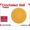 Yellow Crochet Ball | 1 5/8 Inch (41mm)