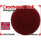 Burgundy Crochet Ball | 2 5/8 Inch (67mm)