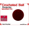 Burgundy Crochet Ball | 1 Inch (25mm) Magnetic