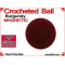 Burgundy Crochet Ball | 1 3/8 Inch (35mm) | Magnetic