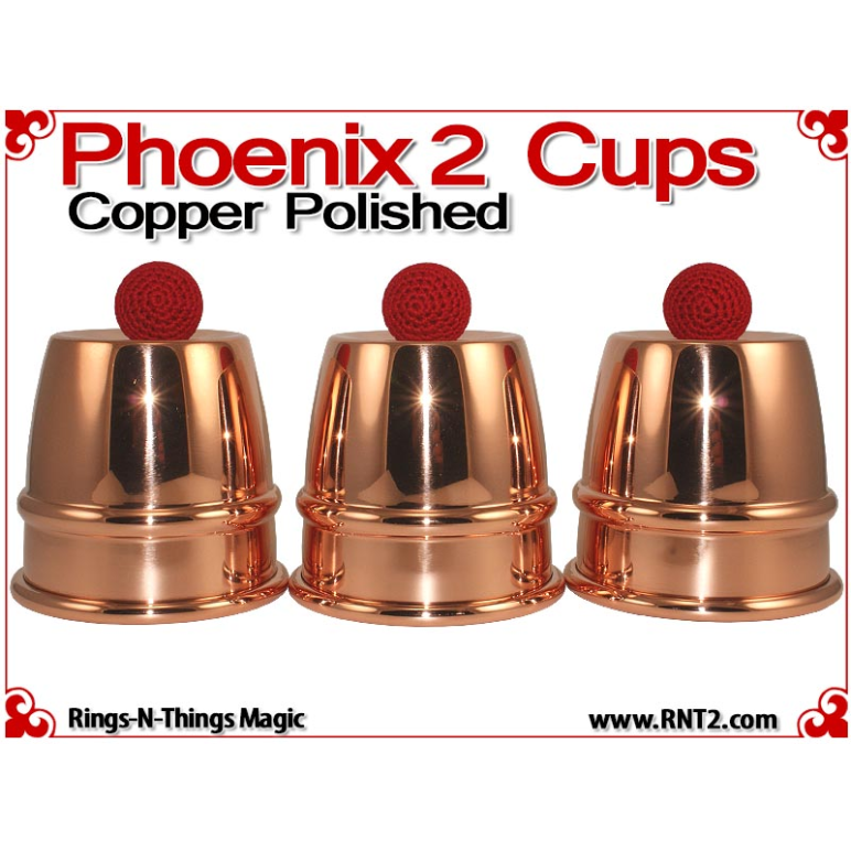 Phoenix 2 Cups | Copper | Polished Finish