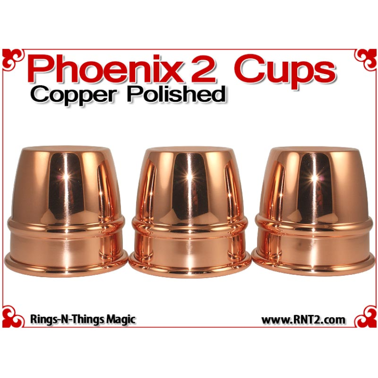 Phoenix 2 Cups | Copper | Polished Finish