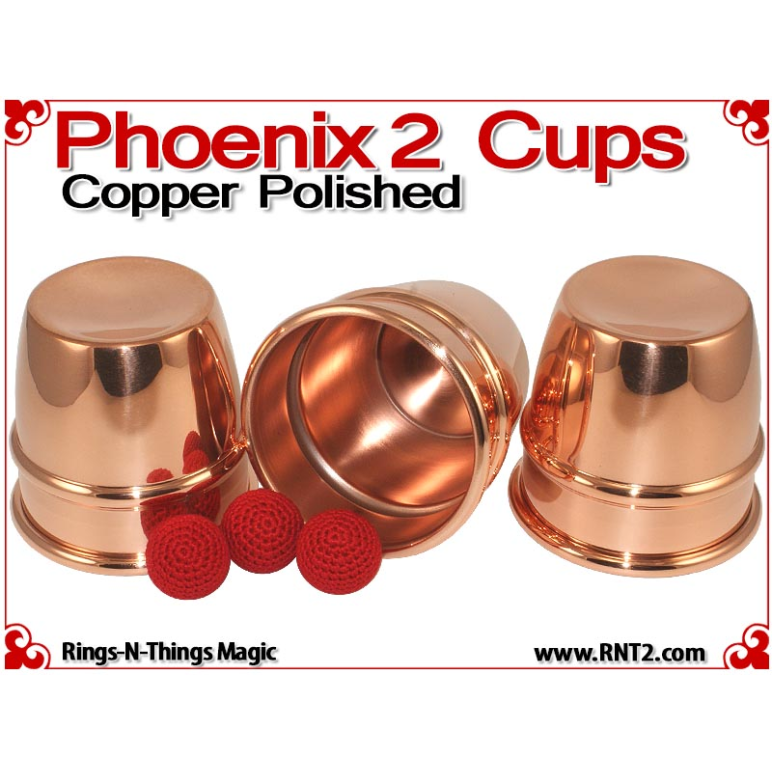 Phoenix 2 Cups | Copper | Polished Finish