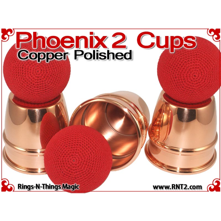 Phoenix 2 Cups | Copper | Polished Finish