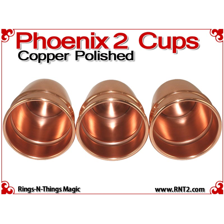 Phoenix 2 Cups | Copper | Polished Finish