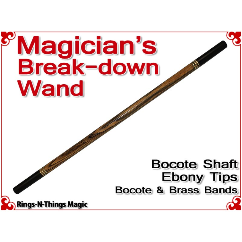 Magicians Break-Down Wand | Bocote & Ebony Tips