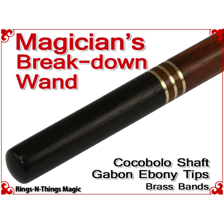 Magicians Break-Down Wand | Cocobolo & Ebony