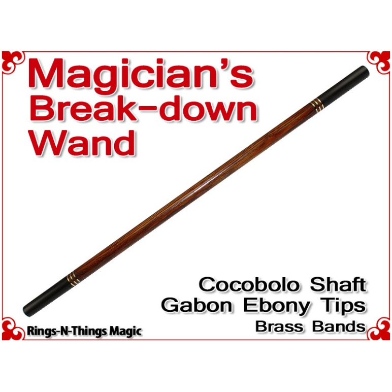Magicians Break-Down Wand | Cocobolo & Ebony