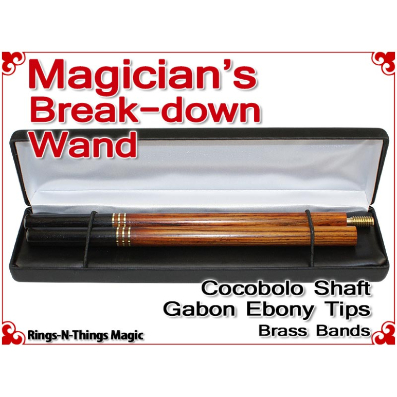 Magicians Break-Down Wand | Cocobolo & Ebony
