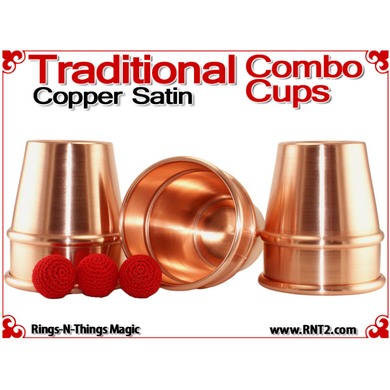 Traditional Tapered Combo Cups | Copper | Satin Finish 3
