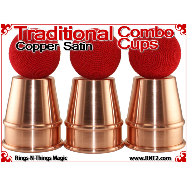 Traditional Tapered Combo Cups | Copper | Satin Finish 4