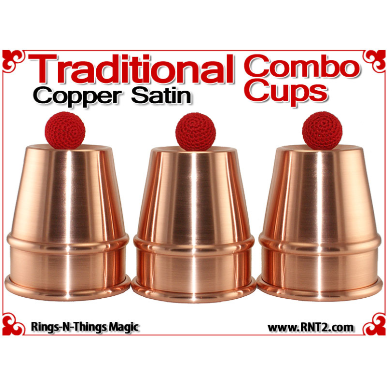 Traditional Tapered Combo Cups | Copper | Satin Finish 1