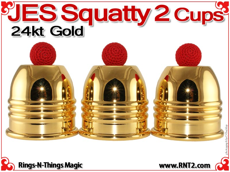 JES Squatty 2 Cups | Copper | 24kt Gold